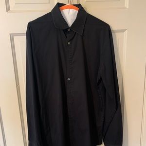 Theory black dress shirt